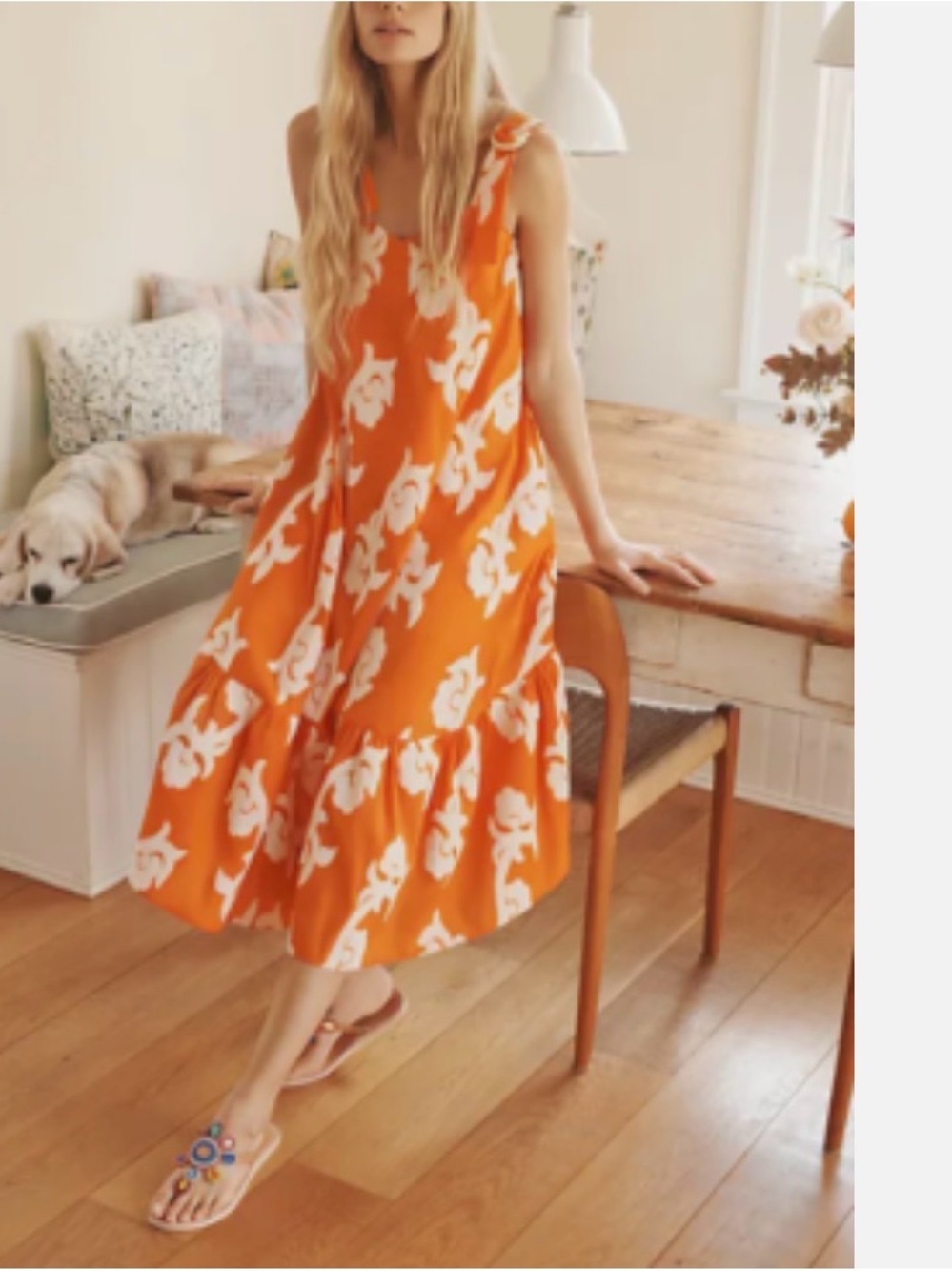Anthropologie Phoebe Flounced Maxi Dress